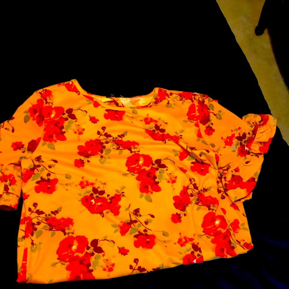 Floral yellow dress
